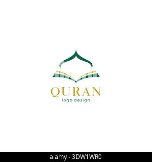 Holy Al Quran Logo Vector Illustration Stock Vector