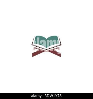 Islamic Book Logo vector. Quran Icon Design Stock Vector