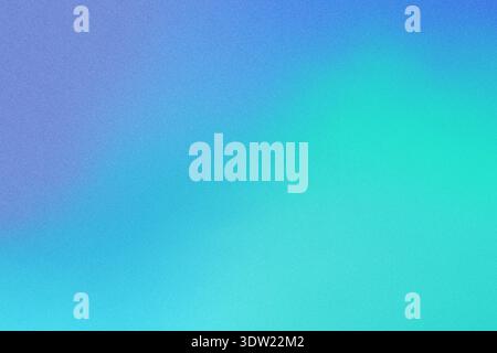 Soft color gradient shows smooth transition from blue to turquoise with subtle granular texture Stock Photo