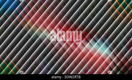 Vibrant Diagonal Geometric Grid Background with Blended Pink- Red- Tea Gradient Overlays -Background image vector Stock Vector