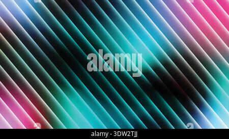 Vibrant Neon Gradient Strip Light Background with Turquoise- Pink Overlays -Background neon stripes gradient background vector Stock Vector