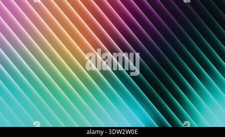 Vibrant Spectrum Diagonal Gradient Background with Fluid Lighting Stripes -Background abstract gradient background vector Stock Vector
