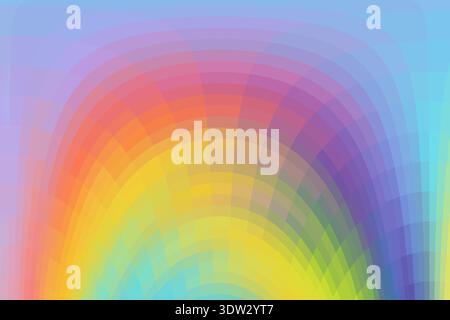 Bright rainbow gradient background. Beautiful bright arch, blurred. Stock Photo