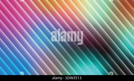 Vibrant Diagonal Rainbow Gradient Background with Soft Blurred Colorful Striped Patterns -Background vector Stock Vector