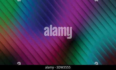 Vibrant Diagonal Rainbow Gradient Background with Soft Blurred Striped Patterns -Background abstract background vector Stock Vector