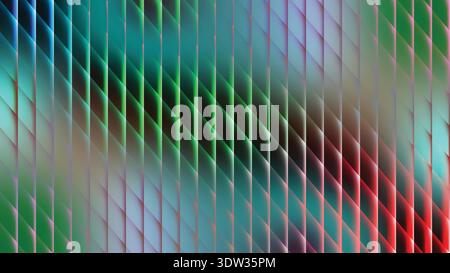 Vibrant Geometric Diagonal Patterns with Blurred Gradient Backgrounds Featuring Turquoise, Emerald, and Crimson Shades -Background vector Stock Vector