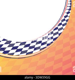 Warm checkered race background Stock Vector