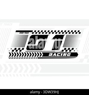 01 racing decal colours Stock Vector