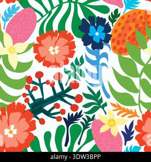 and-drawn seamless pattern of green lemons with rough leaves. Textured and organic design with a rustic sketch style, perfect for fabrics. Stock Vector