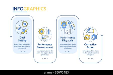 Marketing control rectangle infographic vector Stock Vector