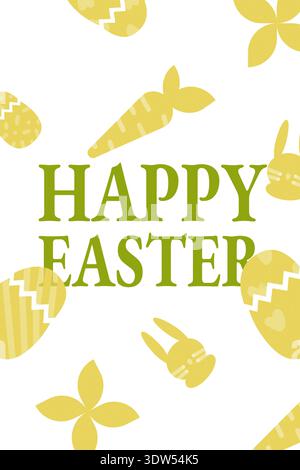 Celebrate Easter with colorful eggs and cheerful designs in springtime Stock Photo