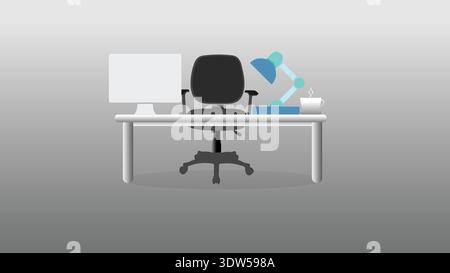 Brown Armchair Illustration Representing Available Seat, Opportunity and Hospitality Stock Vector