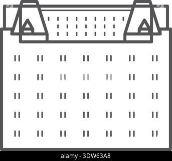 Calendar line icon. Date symbol. Schedule sign Stock Vector