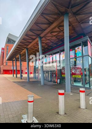 Februari 11, 2026. The Liverpool Fanshop, at Anfield. Liverpool, UK. Stock Photo