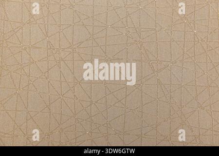 Abstract geometric beige wallcovering texture background Stock Photo
