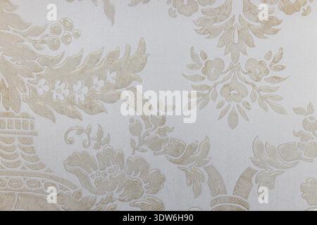 Classic damask seamless background with intricate details Stock Photo