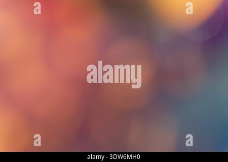 Smooth, impressionistic abstract gradient with vibrant color blending. Features soft focus, prominent bokeh, and diffused light circles. Ample copy sp Stock Photo