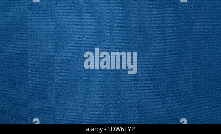 Pure cashmere is toned in the trendy pantone color 2020 classic blue. Abstract background in fashionable color. With copy space, top view Stock Photo