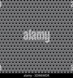 Metal plate grid texture pattern. Vector illustration Stock Vector