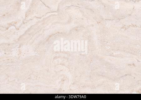 High resolution macro background of beige natural limestone with elegant marble like veins. Neutral stone texture for interior design and rendering Stock Photo