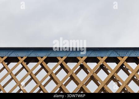 Deteriorating Old Bridge Texture Background Stock Photo