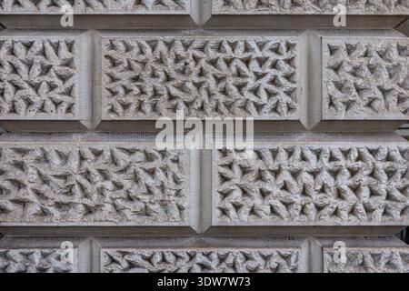 Abstract Stacked Stone Wall Texture Background Stock Photo