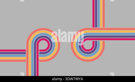 geometric pattern vintage abstract art background Stock Photo