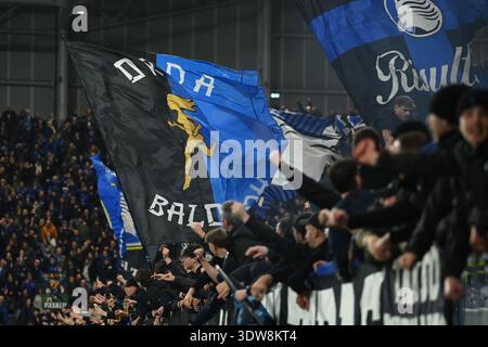 Bergamo, Italy. 25th, February 2026. Marten de Roon (15) of Atalanta ...
