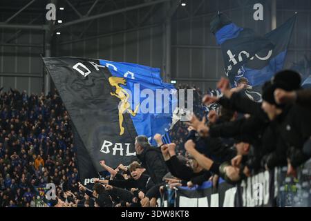 Bergamo, Italy. 25th, February 2026. Samuele Inacio (40) Borussia ...