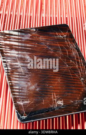 Close up of a broken iPad, 2026, United States Stock Photo