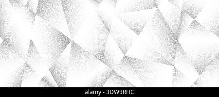 Grain gradient polygon texture. Rough noise triangle pattern background. Grunge dotted polygon surface overlay. Abstract geometric polygonal wallpaper overlay. Vector mosaic triangular style cover Stock Vector