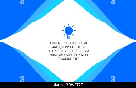 Abstract Blue Colored Background With Curved Shapes, can be used for business designs, presentation designs or any suitable designs. Stock Vector