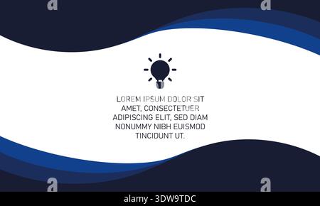 Abstract Blue Colored Background With Wavy Shapes, can be used for business designs, presentation designs or any suitable designs. Stock Vector