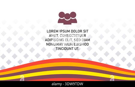 Abstract Colorful Geometric Striped Background, can be used for business designs, presentation designs or any suitable designs. Stock Vector