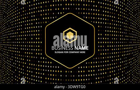 Abstract Black Dotted Background With Halftone Pattern, can be used for business designs, presentation designs or any suitable designs. Stock Vector