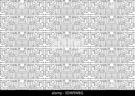 Abstract Electronic Circuit Pattern, can be used for business designs, presentation designs or any suitable designs. Stock Vector