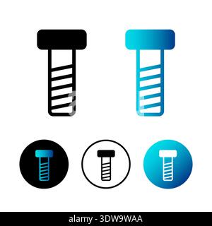 Abstract Bolt Icon Illustration, can be used for business designs, presentation designs or any suitable designs. Stock Vector