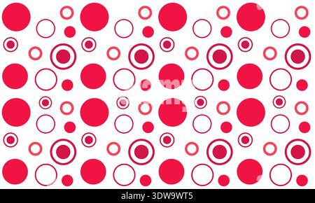 Beautiful Circle Seamless Pattern Background, can be used for business designs, presentation designs or any suitable designs. Stock Vector