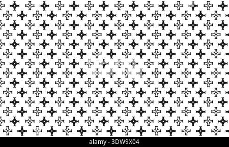 Beautiful Cross Seamless Pattern Background, can be used for business designs, presentation designs or any suitable designs. Stock Vector
