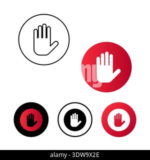Abstract Blocked Icon Illustration, can be used for business designs, presentation designs or any suitable designs. Stock Vector