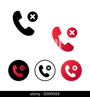 Abstract Call Break Icon Illustration, can be used for business designs, presentation designs or any suitable designs. Stock Vector