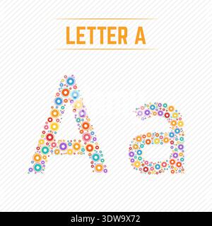 Abstract Letter A With Creative Design, can be used for business designs, presentation designs or any suitable designs. Stock Vector