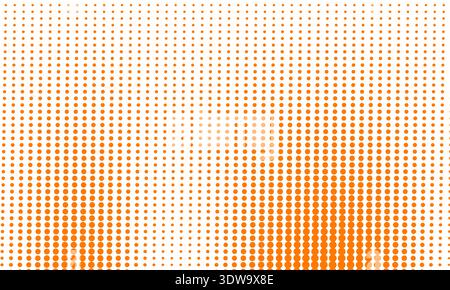 Abstract Orange Halftone Pattern, can be used for business designs, presentation designs or any suitable designs. Stock Vector