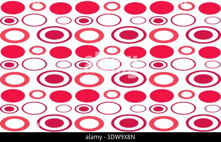Beautiful Ellipse Seamless Pattern Background, can be used for business designs, presentation designs or any suitable designs. Stock Vector