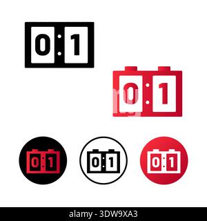 Abstract Board Score Icon Illustration, can be used for business designs, presentation designs or any suitable designs. Stock Vector