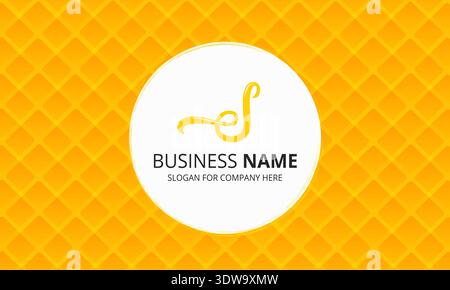 Abstract Yellow Geometric Business Background, can be used for business designs, presentation designs or any suitable designs. Stock Vector