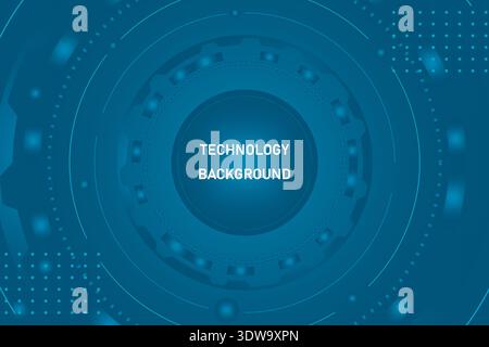 Abstract technology blue background, you can use it in your business designs, presentation designs or any suitable designs. Stock Vector