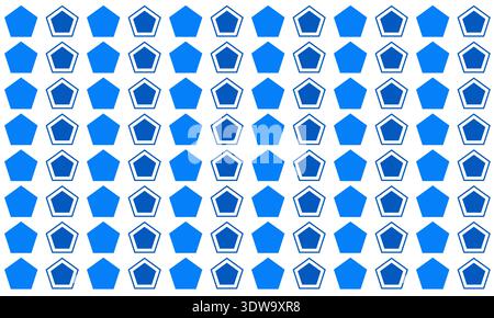 Beautiful Pentagon Seamless Pattern Background, can be used for business designs, presentation designs or any suitable designs. Stock Vector