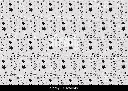 Beautiful black stars pattern, can be used for business designs, presentation designs or any suitable designs. Stock Vector