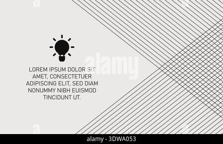 Beautiful White Minimal Background With Striped Lines, can be used for business designs, presentation designs or any suitable designs. Stock Vector